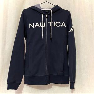 Nautica logo full-zip hoodie